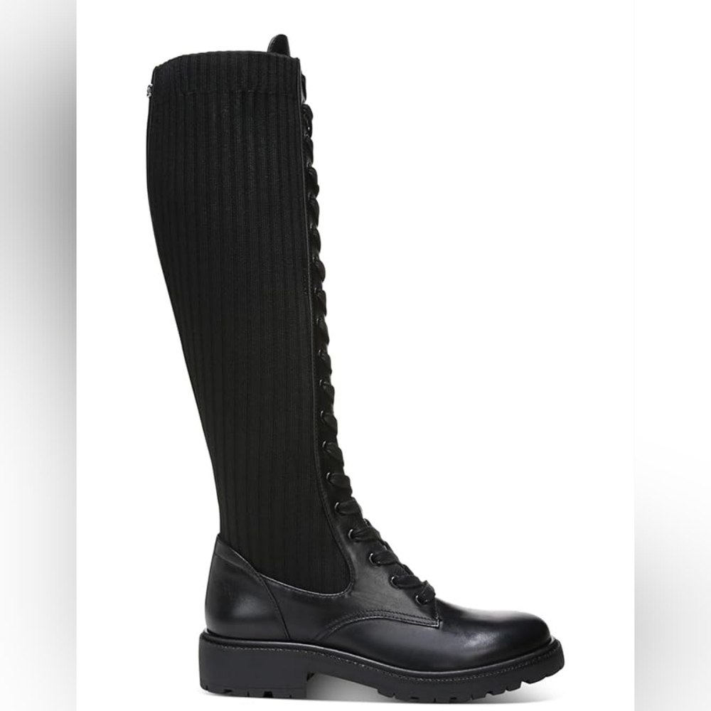 Sam Edelman Women's Black Knee-High Lace-Up Boot (NWT)